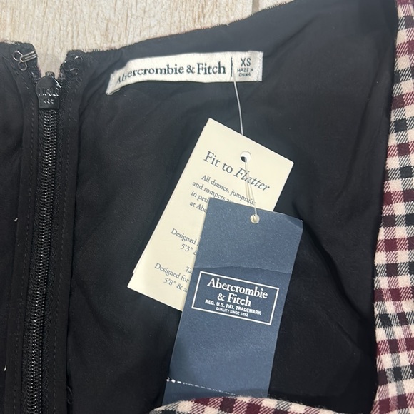 Abercrombie & Fitch NWT Fall Longsleeve Houndstooth Mini Dress Size XS - Picture 5 of 7